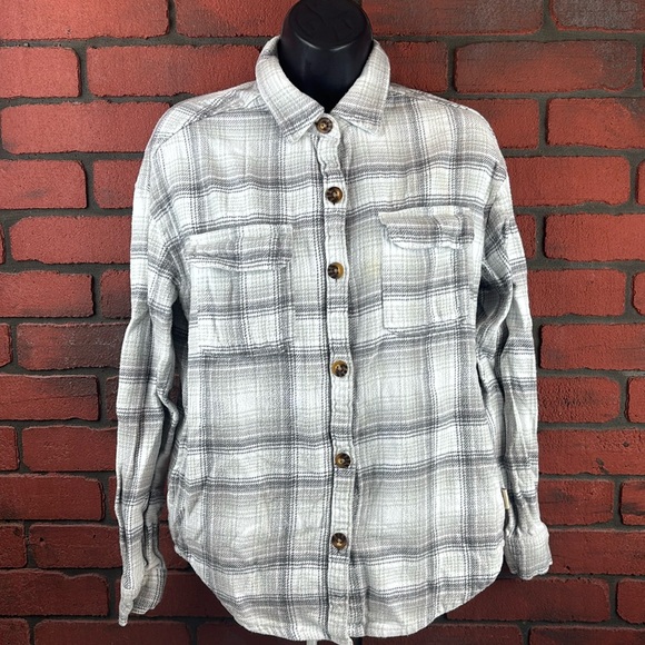 Hollister Tops - Hollister Shirt Womans‎ XS Boyfriend Fit Plaid Flannel